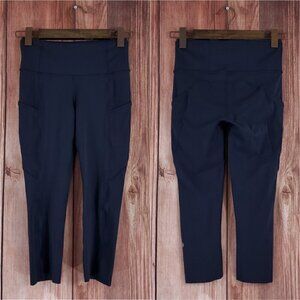 Lululemon Womens Size 4 Fast Free Crop II 19" Leggings Nulux Non-Reflective